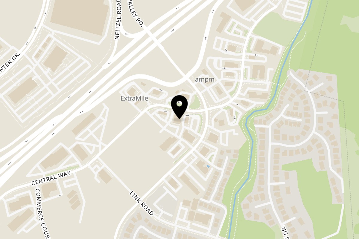 Map showing the location of Frymazing on 4455 Central Way in Fairfield